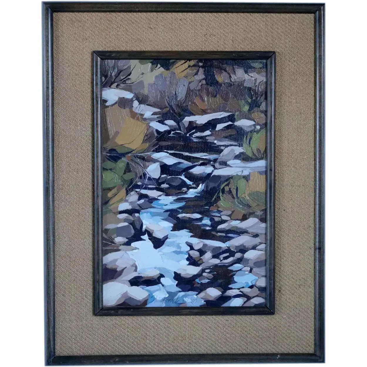MICK SHIMONEK Oil on Canvas Painting, Fox Creek