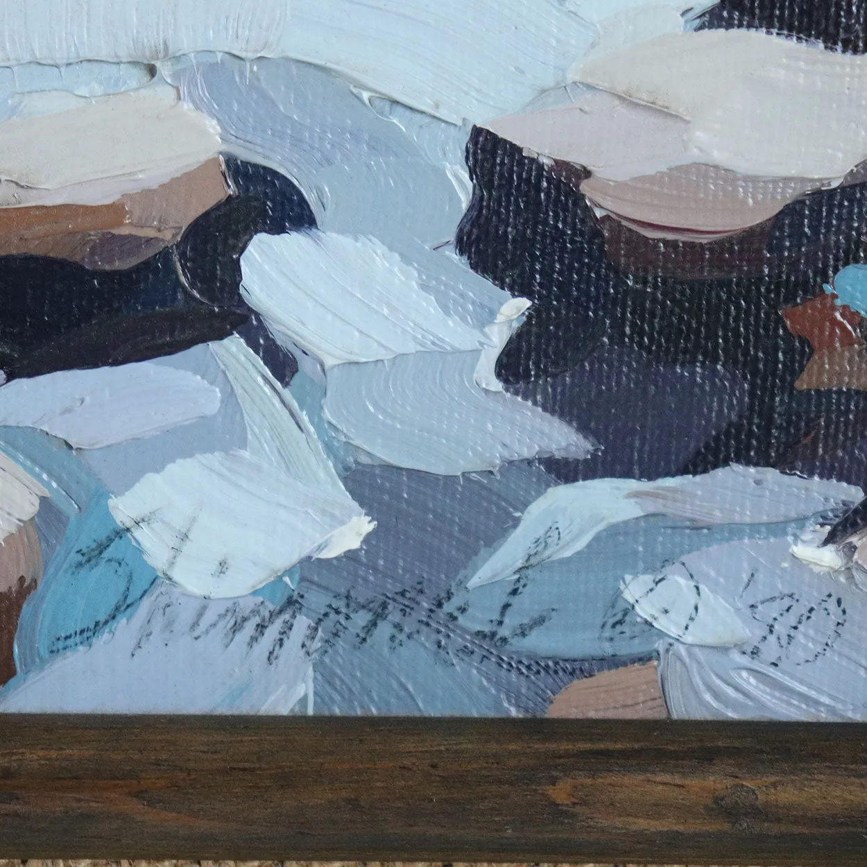 MICK SHIMONEK Oil on Canvas Painting, Fox Creek
