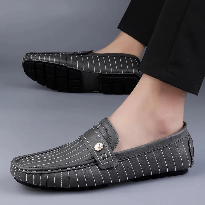 Milanese - Striped Drivers Loafer