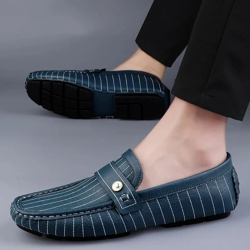 Milanese - Striped Drivers Loafer