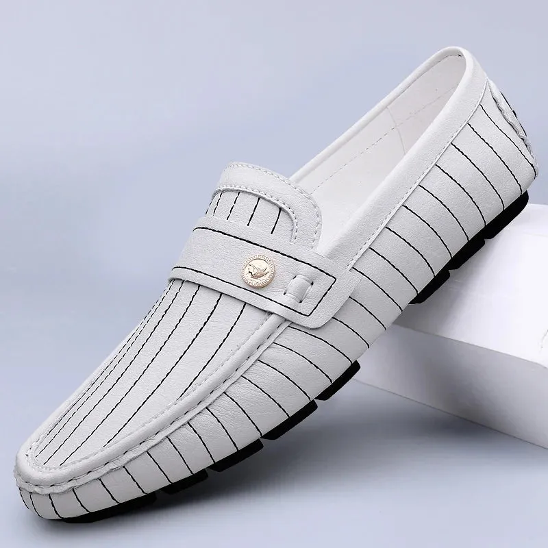 Milanese - Striped Drivers Loafer