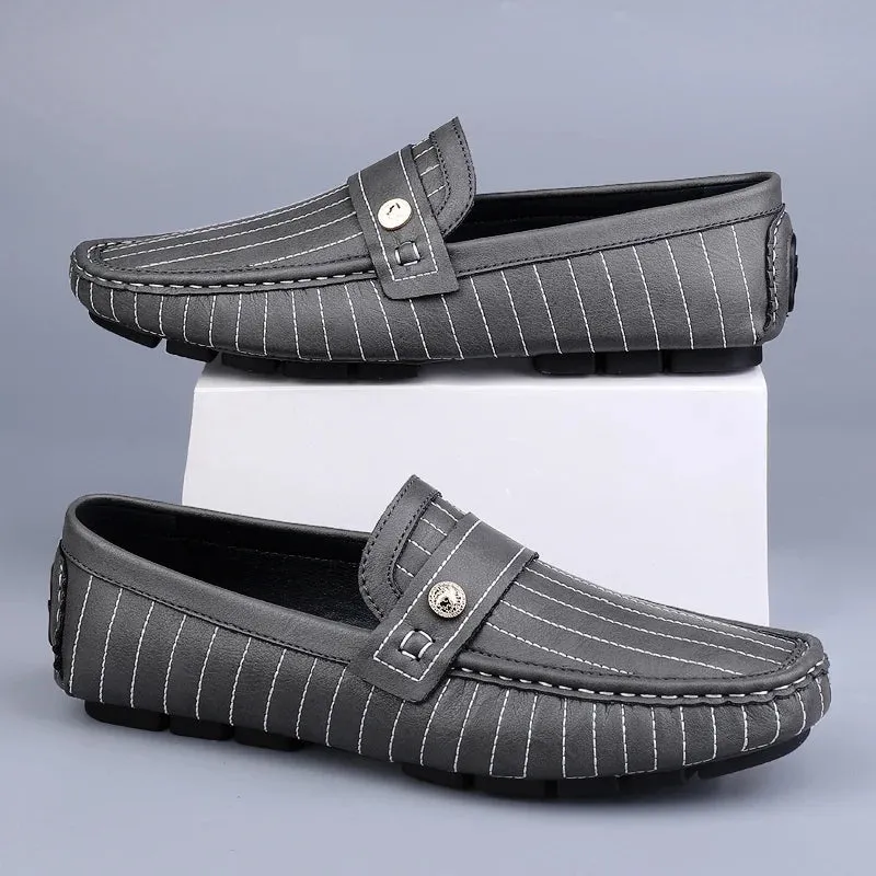 Milanese - Striped Drivers Loafer