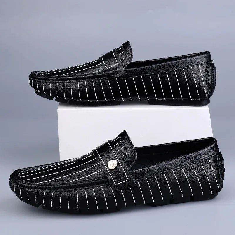 Milanese - Striped Drivers Loafer
