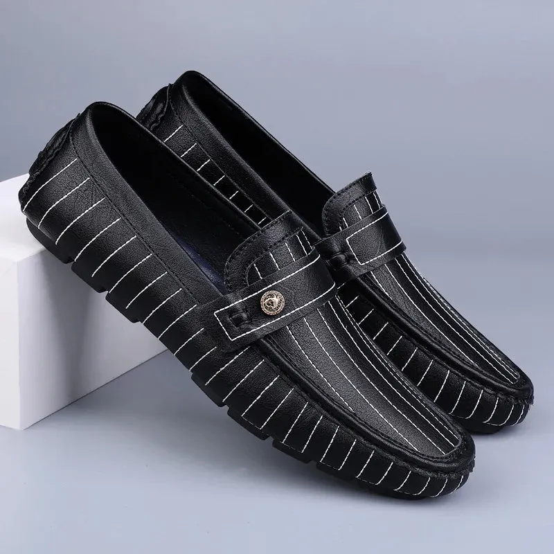 Milanese - Striped Drivers Loafer