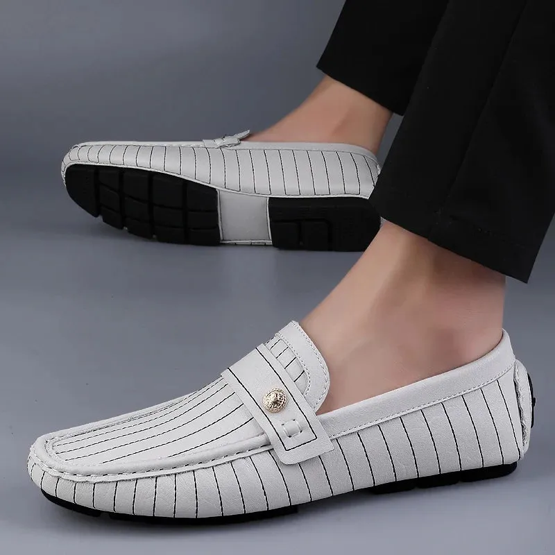 Milanese - Striped Drivers Loafer