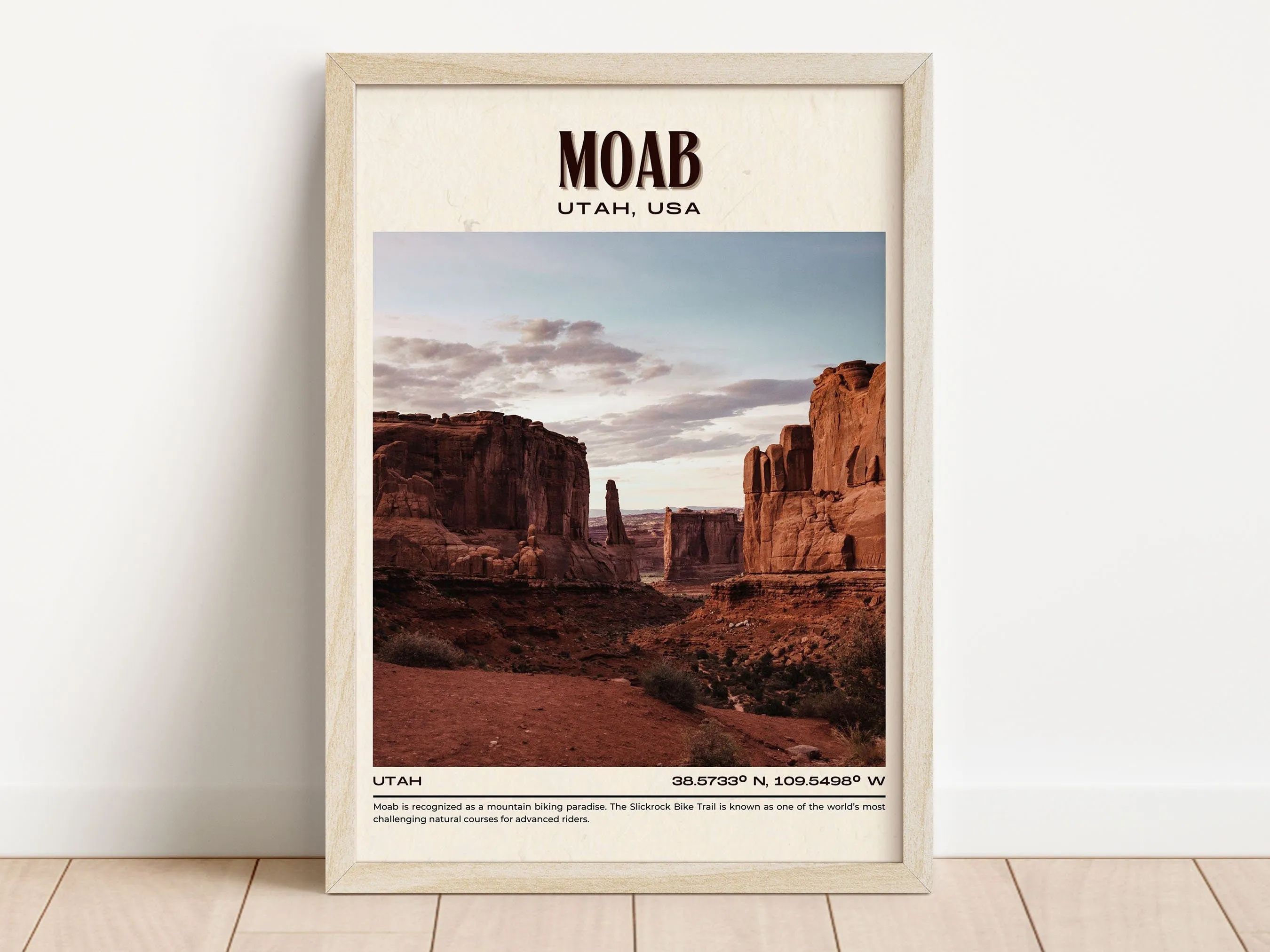 Moab Vintage Wall Art, Utah, USA