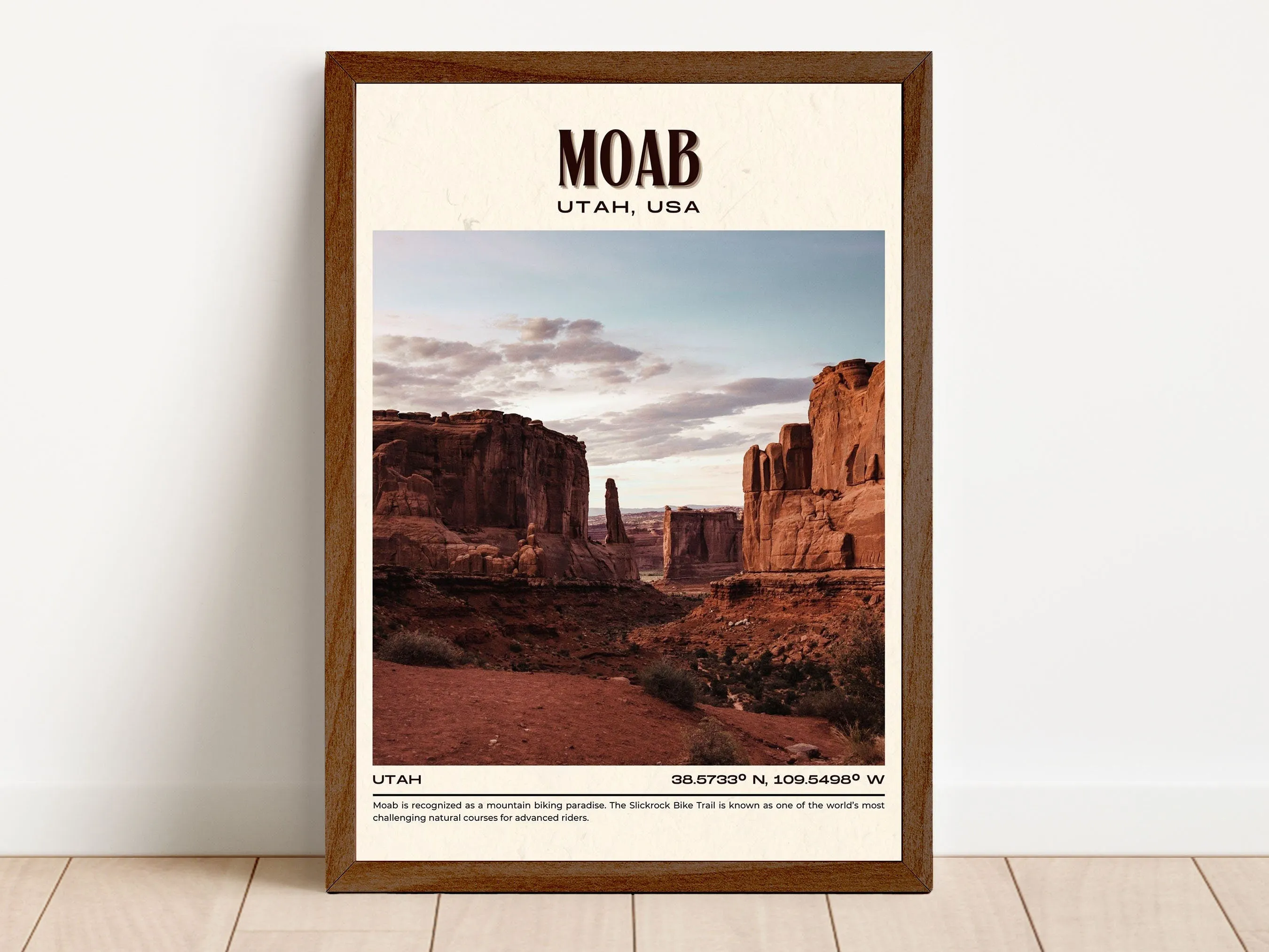 Moab Vintage Wall Art, Utah, USA