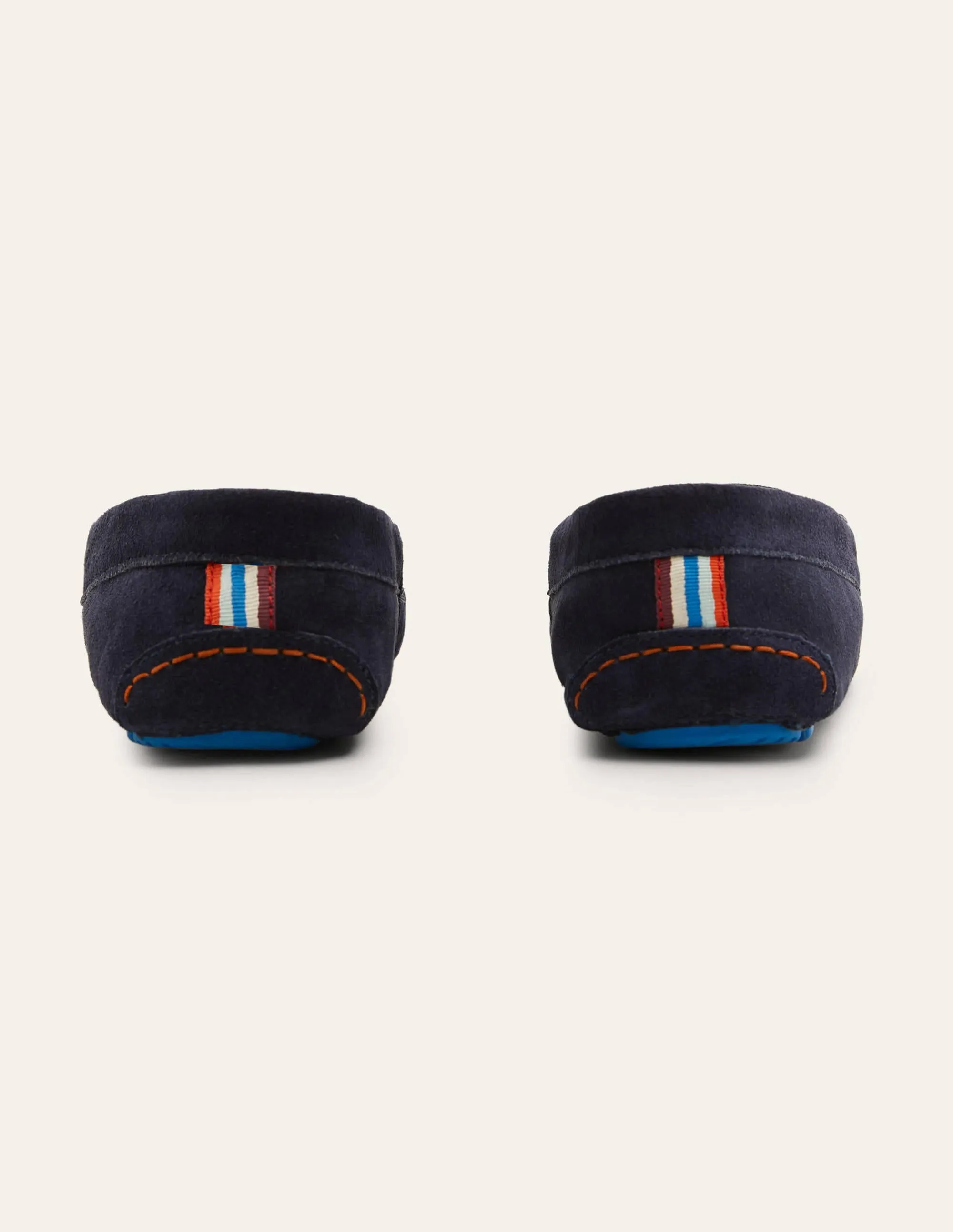 Moccasin Slippers-Navy