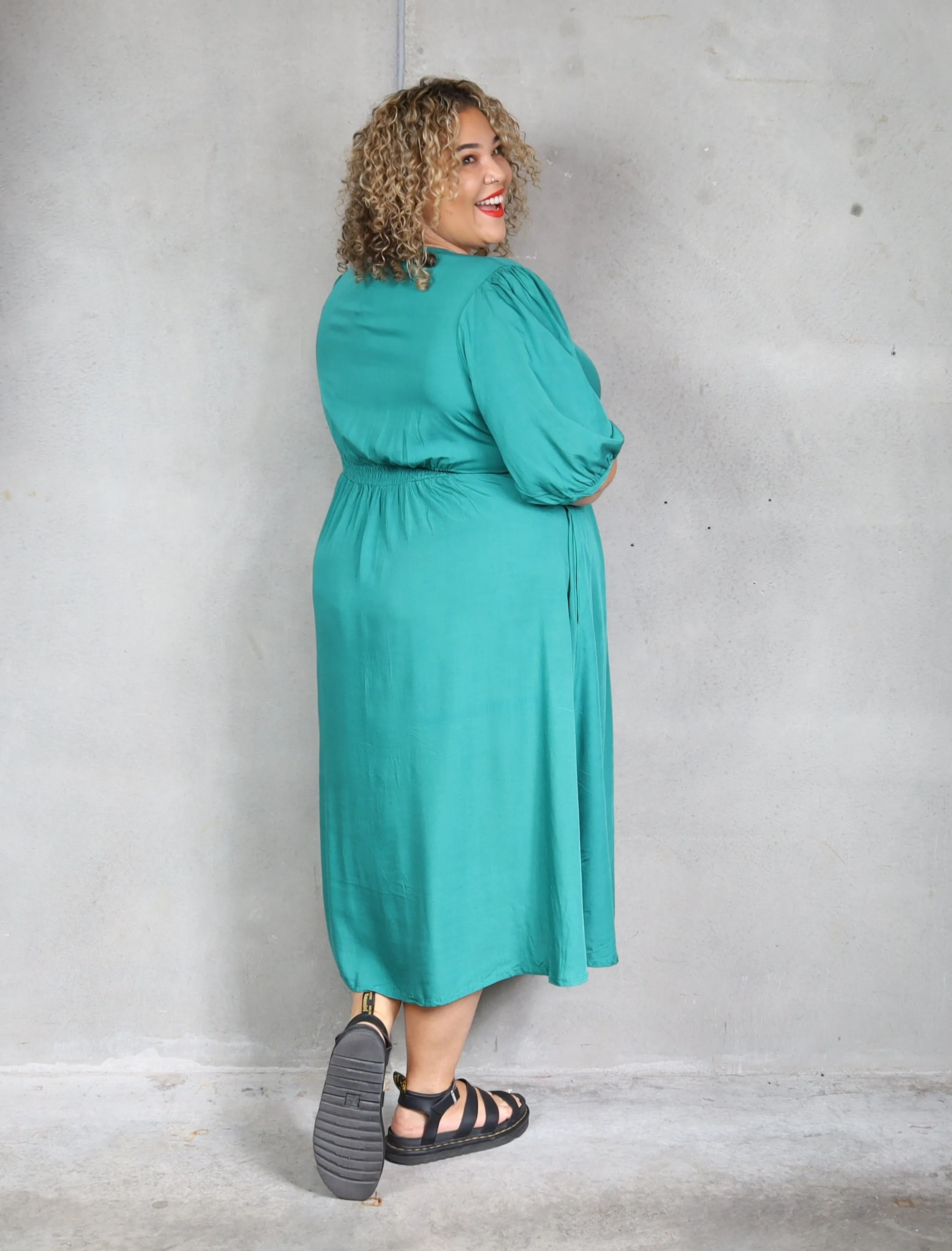 Molly Dress - Emerald Green
