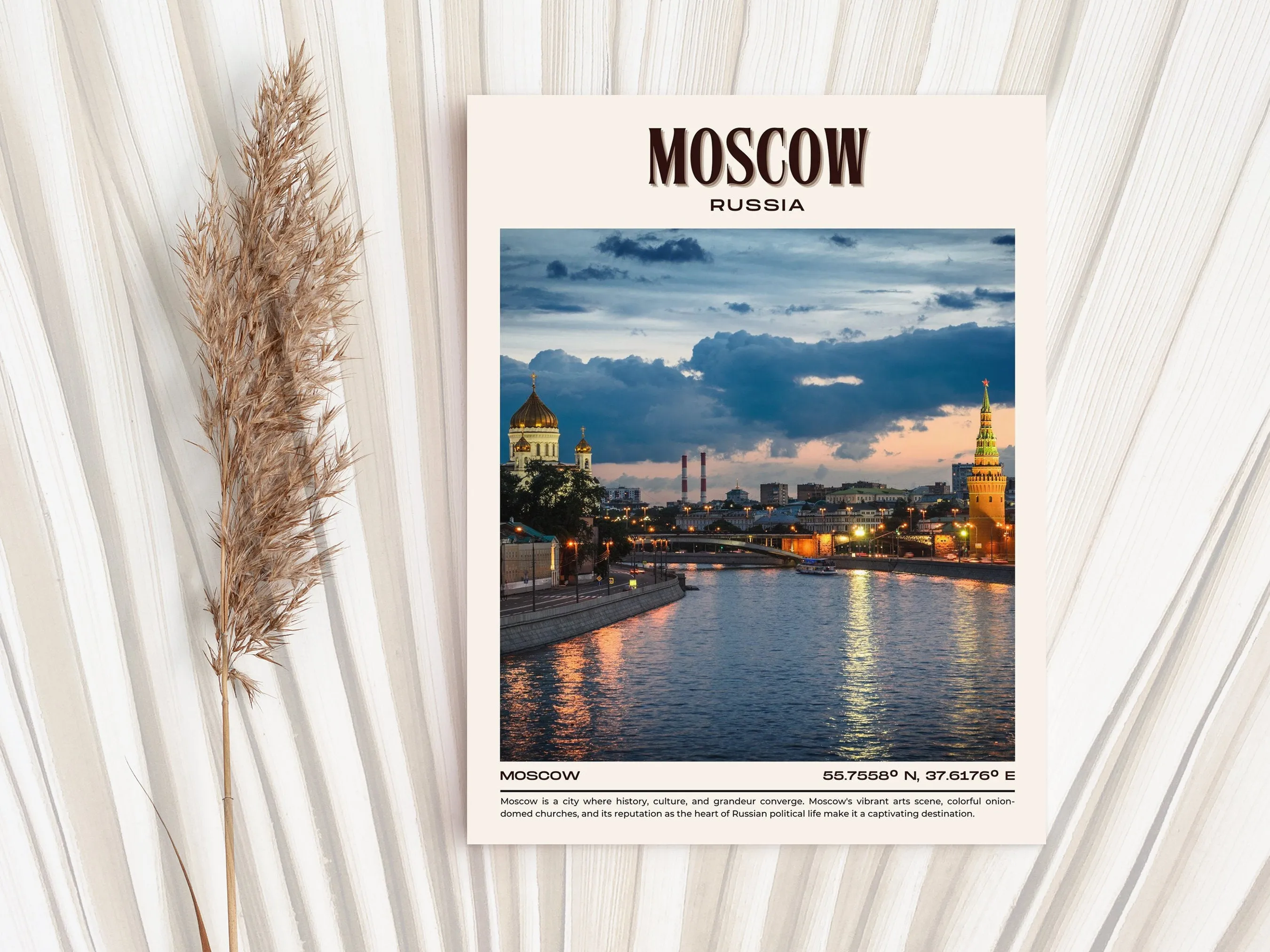 Moscow Vintage Wall Art, Russia
