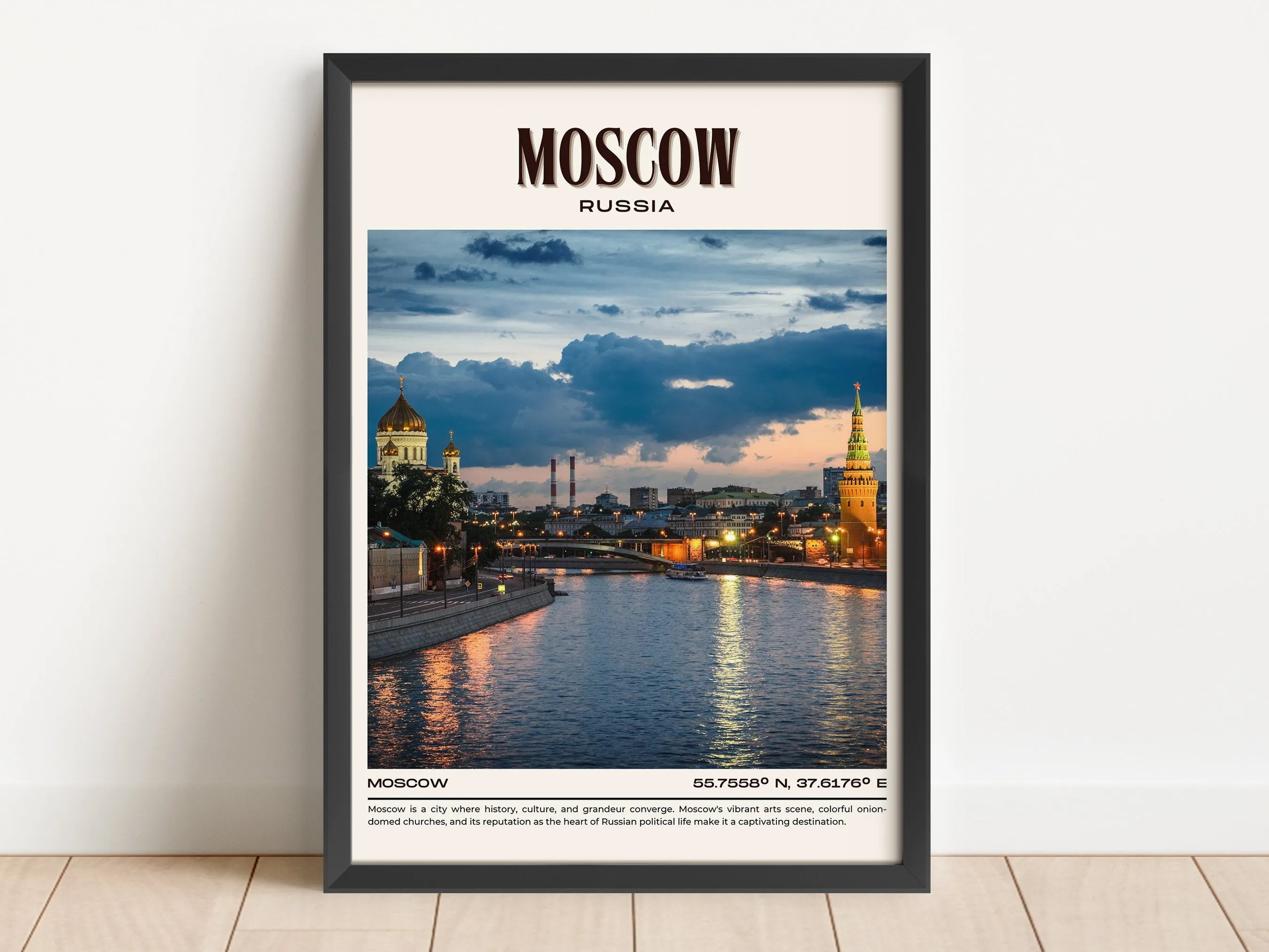 Moscow Vintage Wall Art, Russia