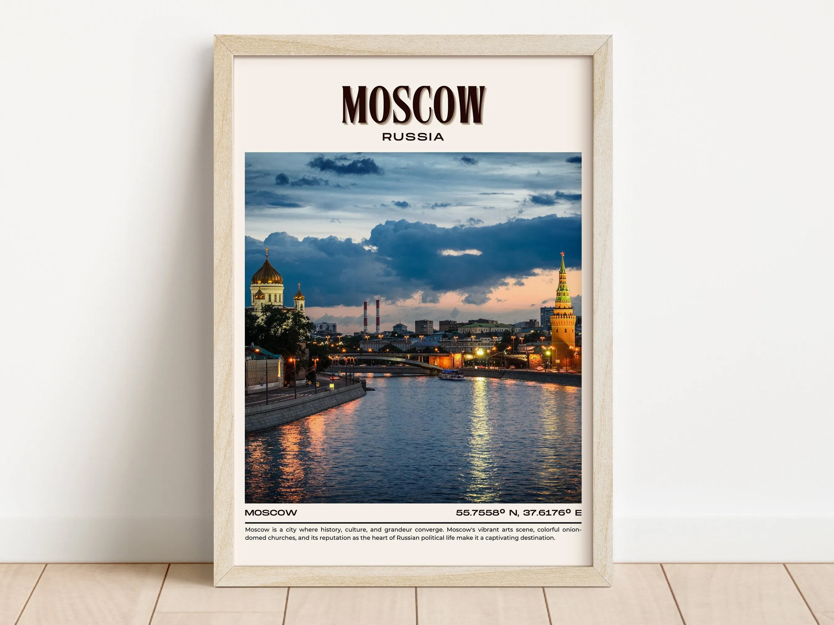 Moscow Vintage Wall Art, Russia