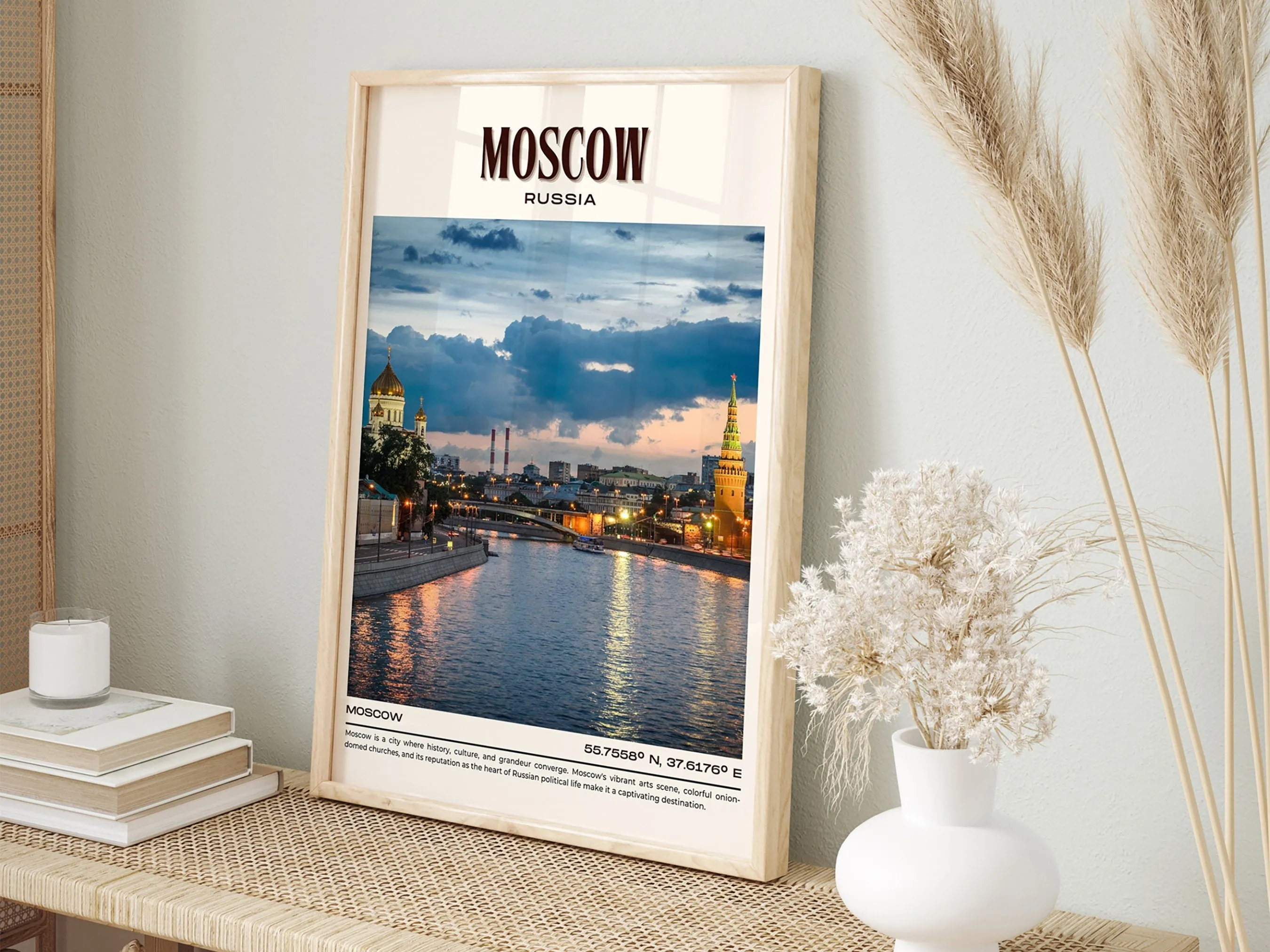 Moscow Vintage Wall Art, Russia