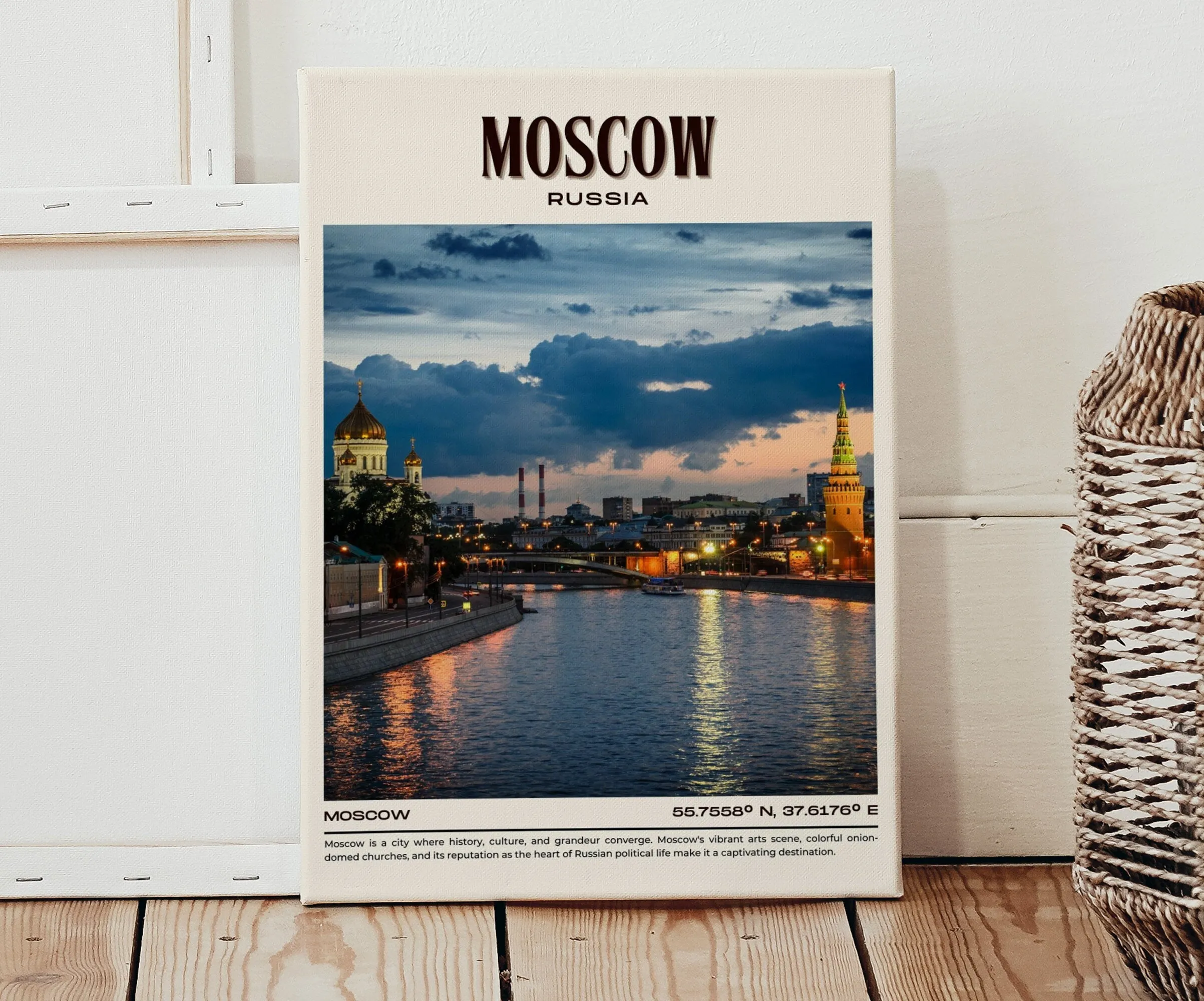 Moscow Vintage Wall Art, Russia