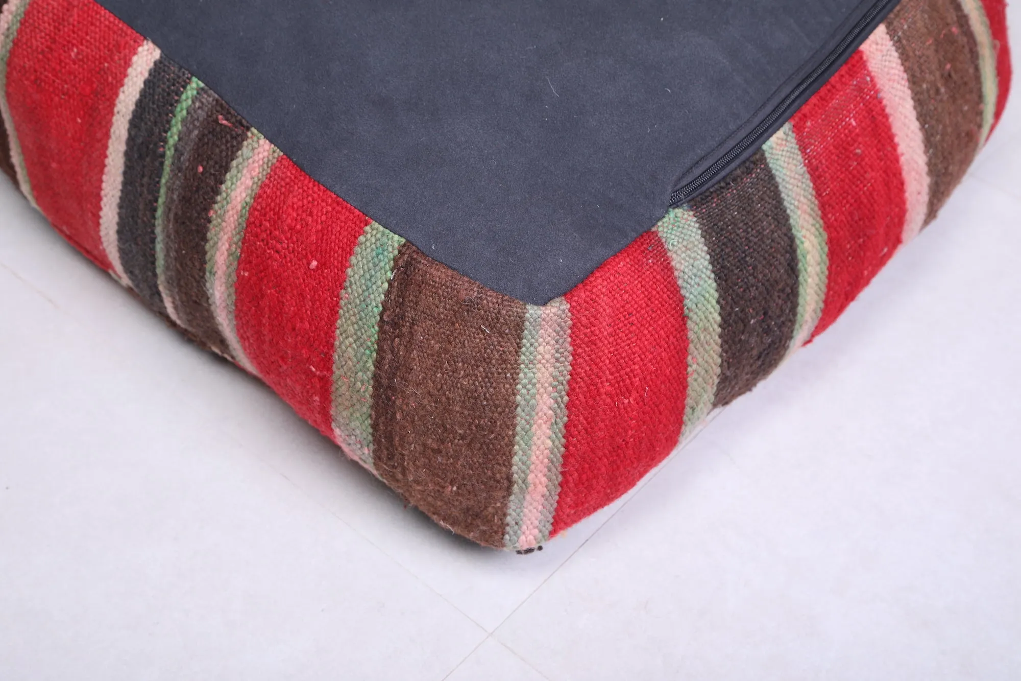 Multicolored Dark Ottoman woven rug Pillow