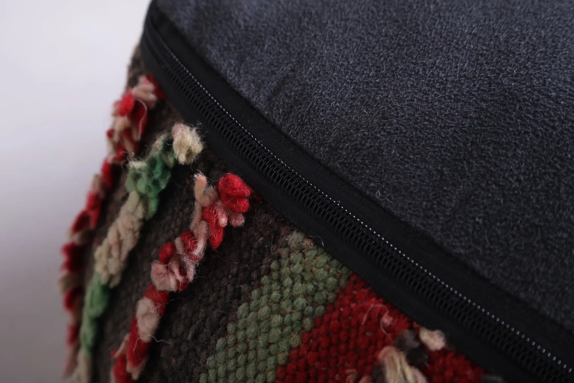 Multicolored Dark Ottoman woven rug Pillow