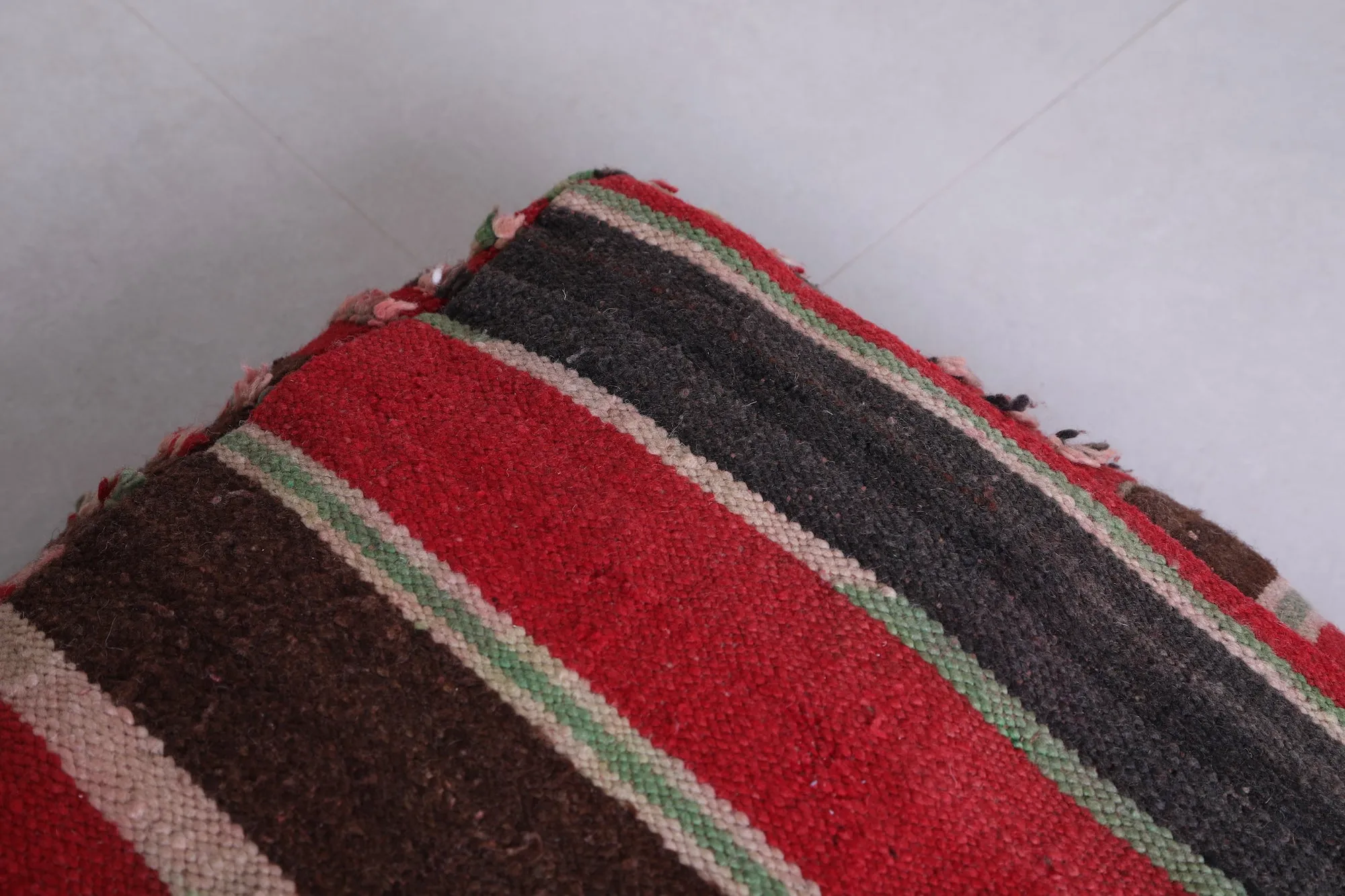 Multicolored Dark Ottoman woven rug Pillow