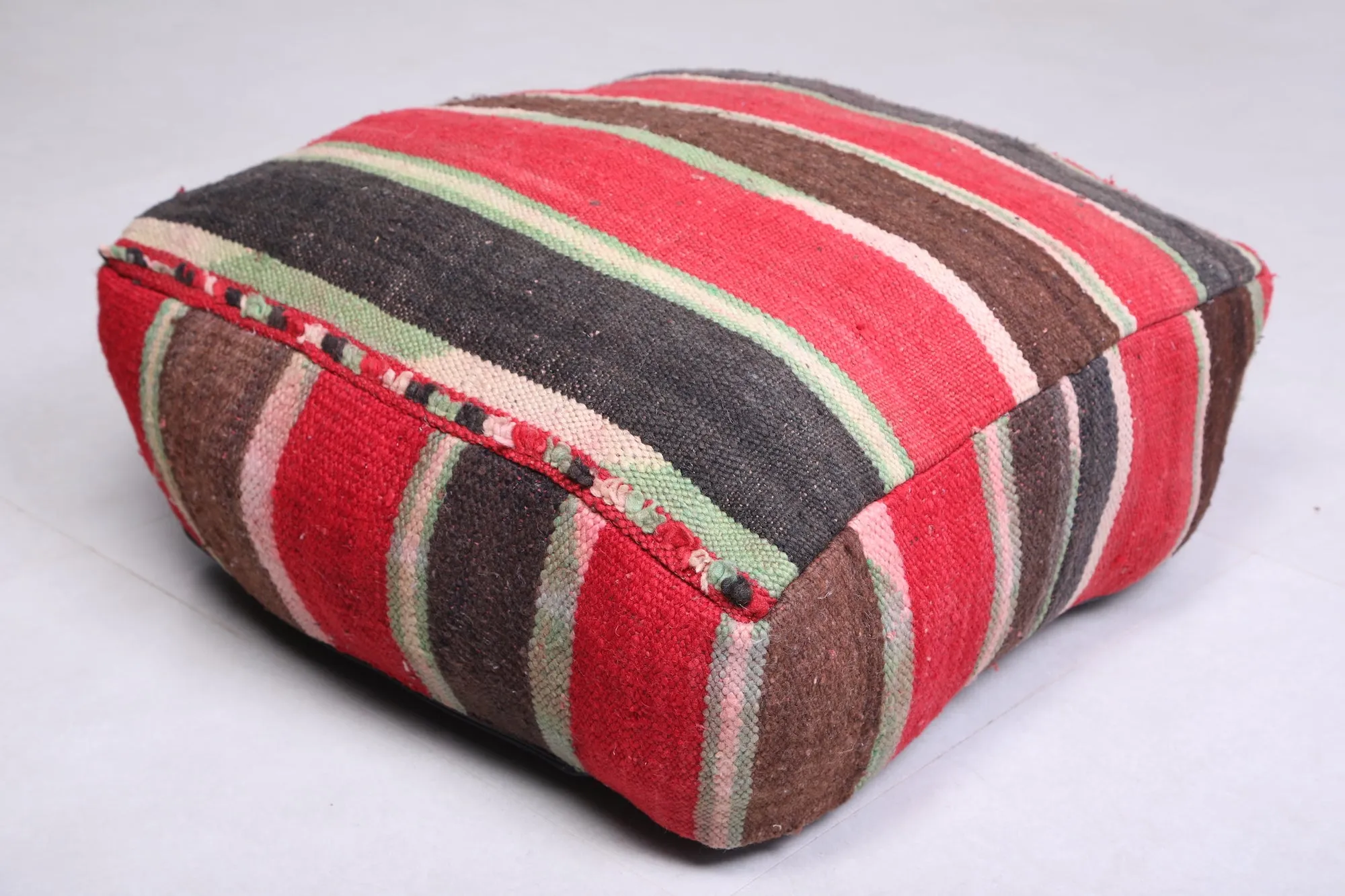 Multicolored Dark Ottoman woven rug Pillow