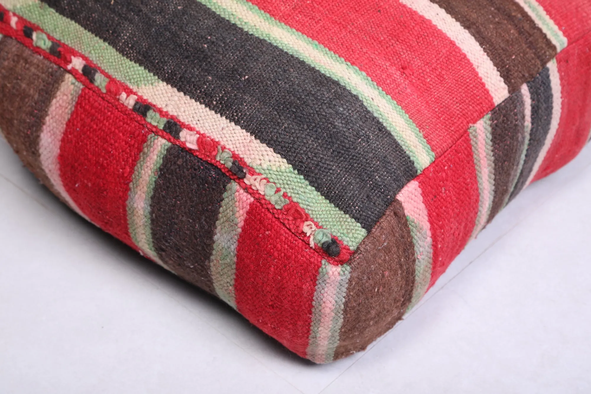 Multicolored Dark Ottoman woven rug Pillow