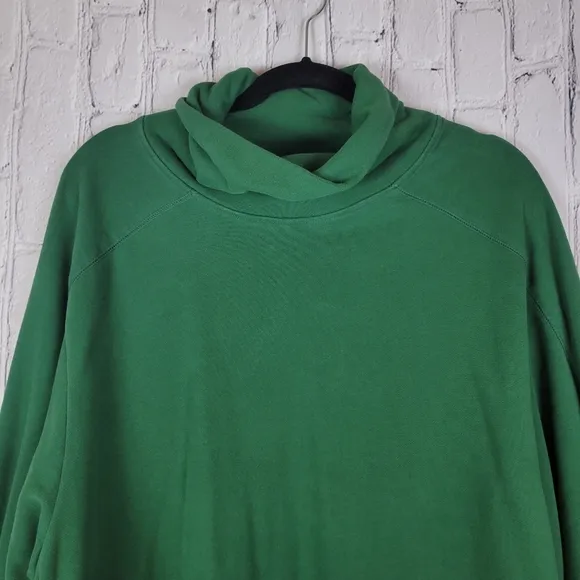 Nap Loungewear green boxy oversized turtleneck sweatshirt sweater top