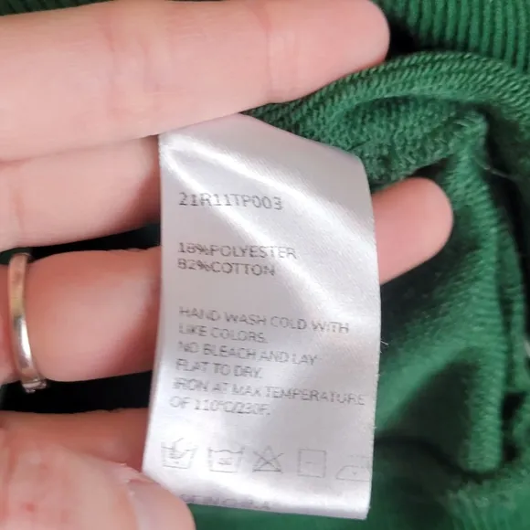 Nap Loungewear green boxy oversized turtleneck sweatshirt sweater top