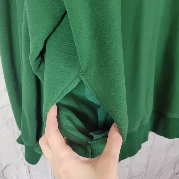 Nap Loungewear green boxy oversized turtleneck sweatshirt sweater top