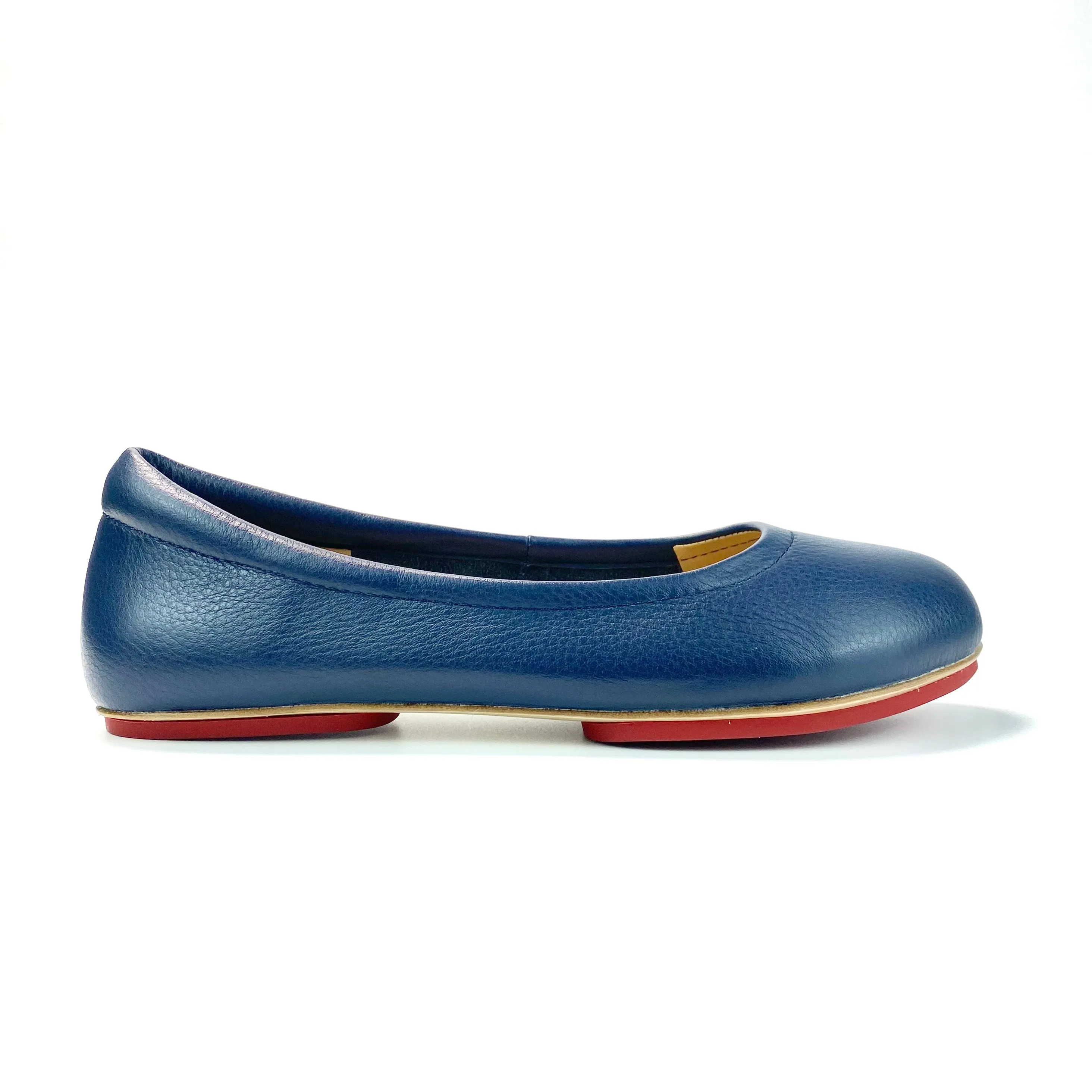 Navy Blue Majesty Enchanted Weave Sahach Ballet Flats