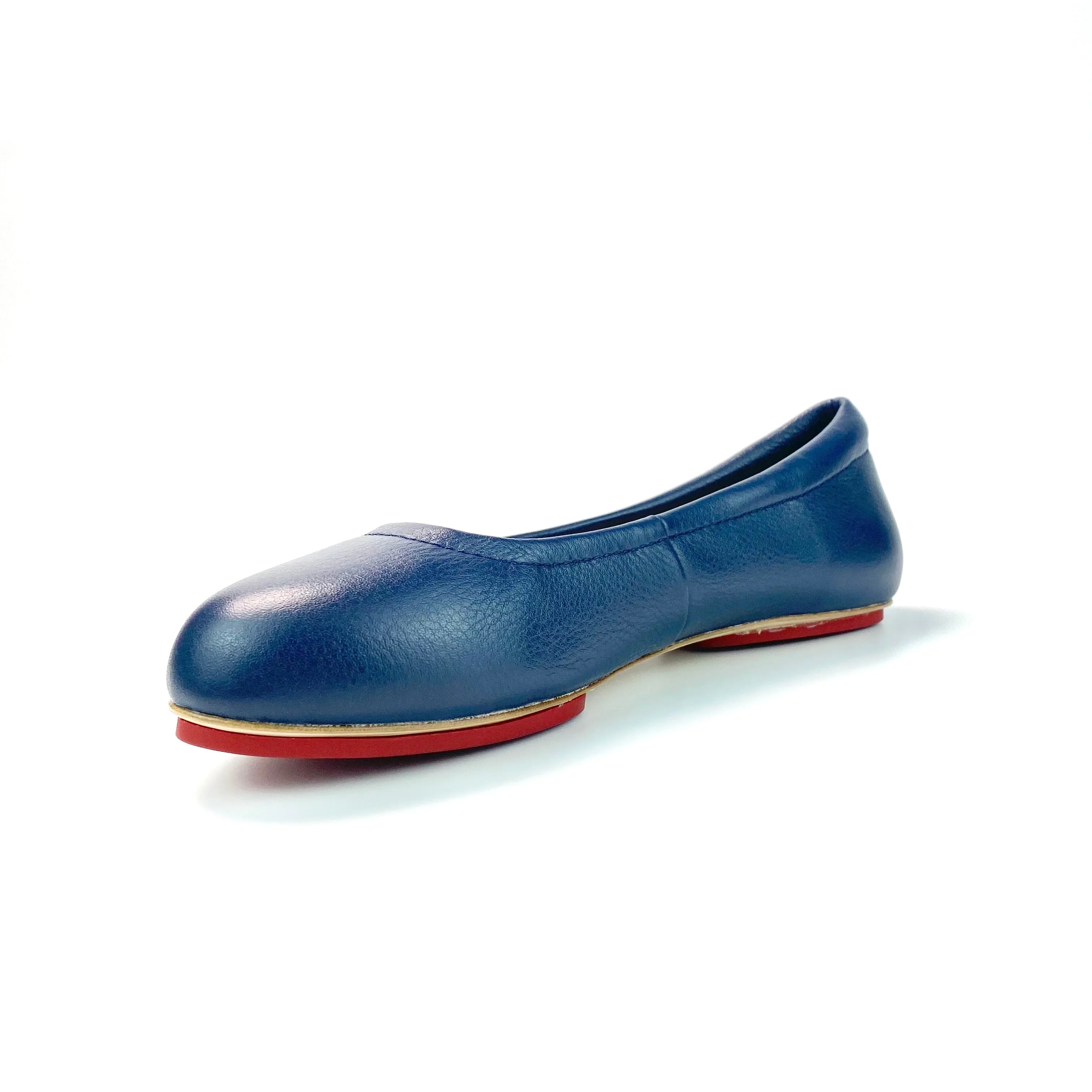 Navy Blue Majesty Enchanted Weave Sahach Ballet Flats