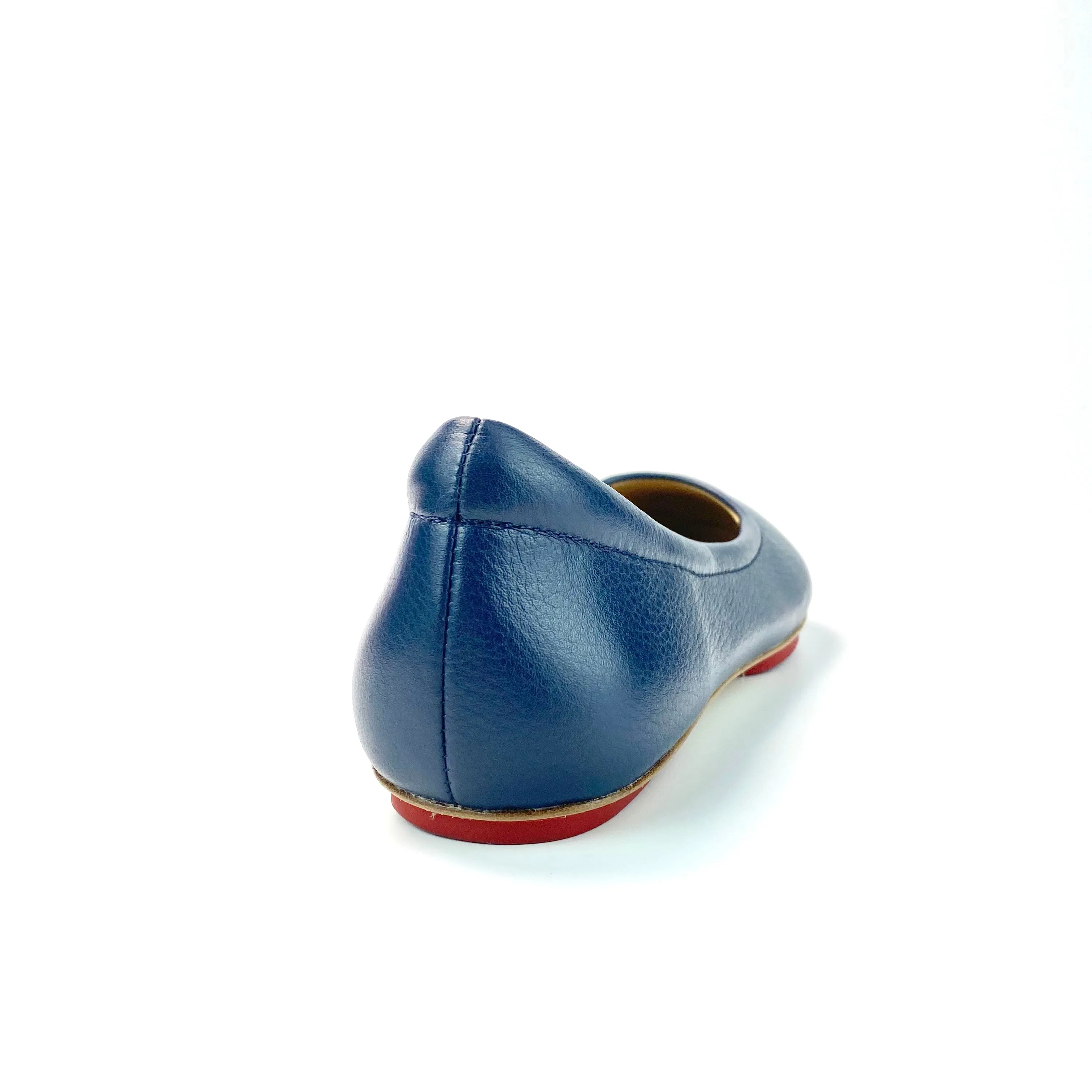 Navy Blue Majesty Enchanted Weave Sahach Ballet Flats