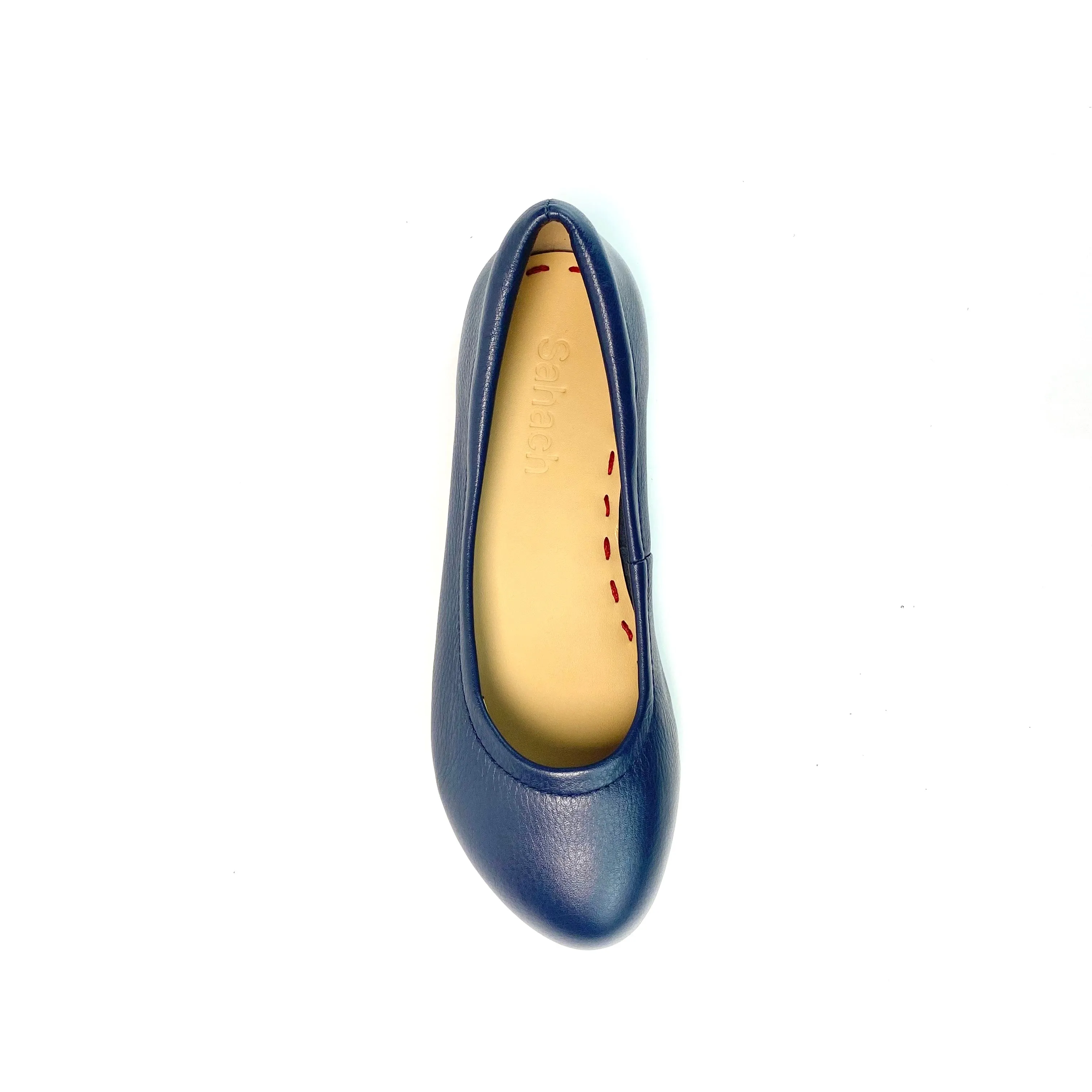 Navy Blue Majesty Enchanted Weave Sahach Ballet Flats