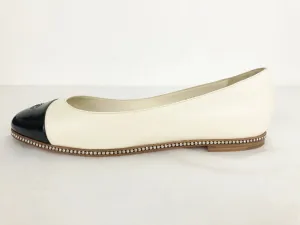 NEW Chanel Ballet Flats With Crystal Accent Size 41 It (11 Us)
