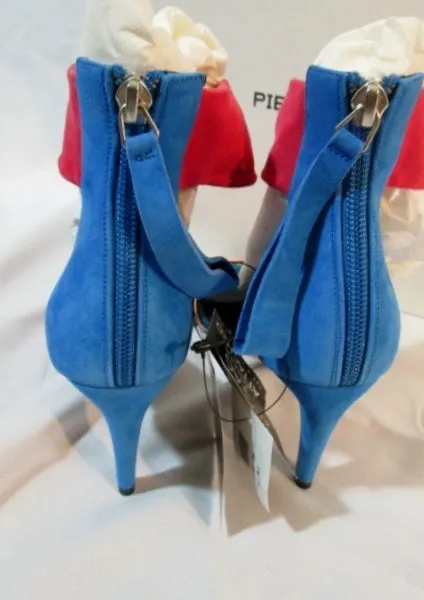 NEW NWT PIERRE HARDY Suede KID Stiletto Heel Sandal Shoe 36.5 6 PEACH Womens NIB