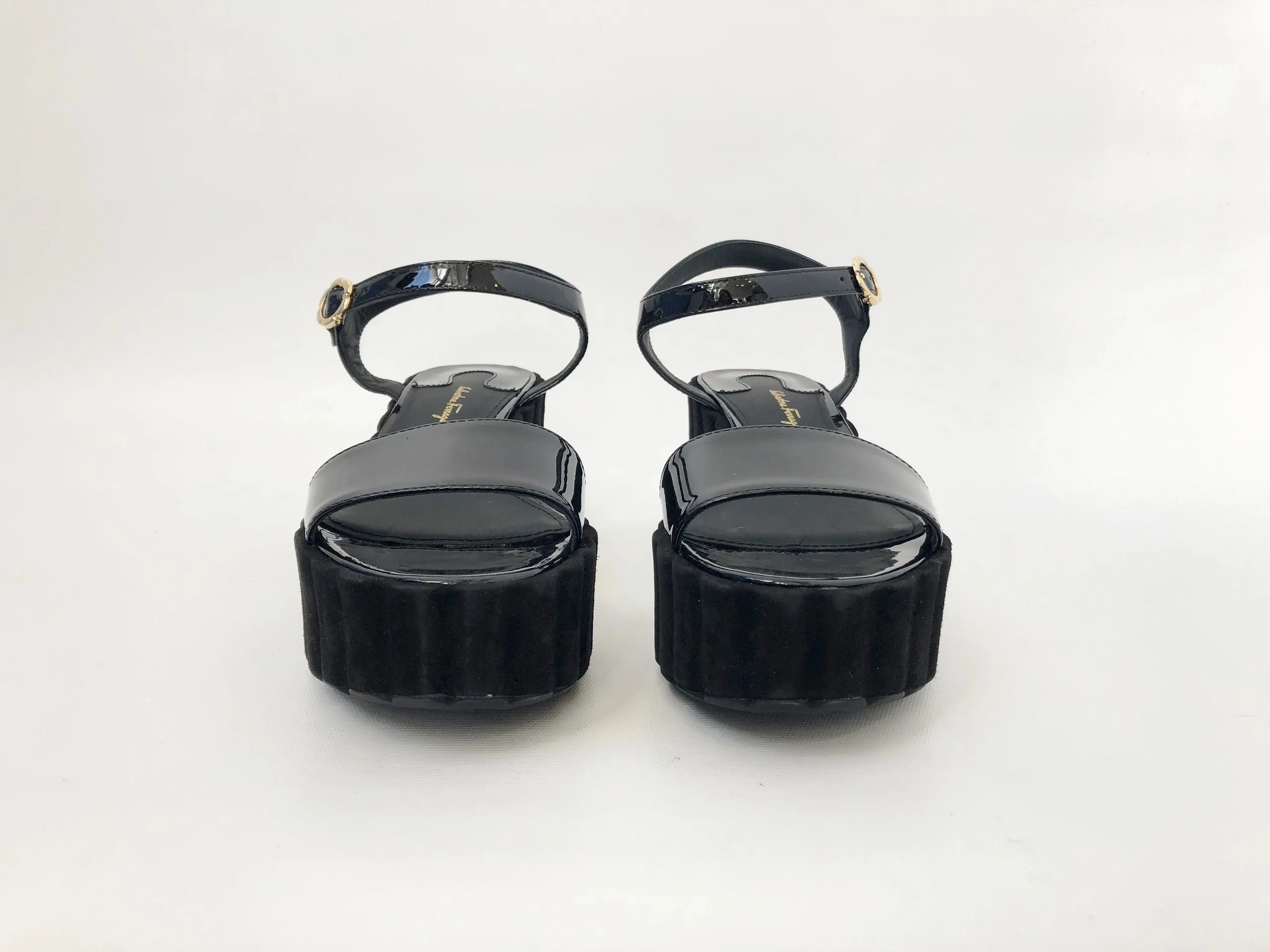 NEW Salvatore Ferragamo Wedge Sandal Size 7 C