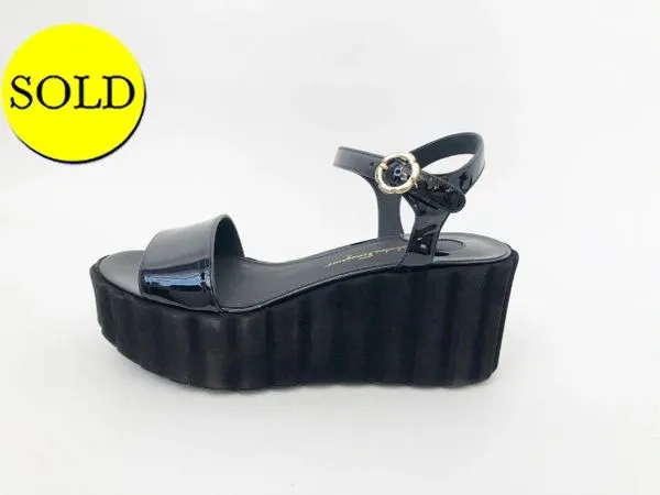 NEW Salvatore Ferragamo Wedge Sandal Size 7 C