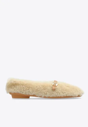 Noella Shearling Ballet Flats