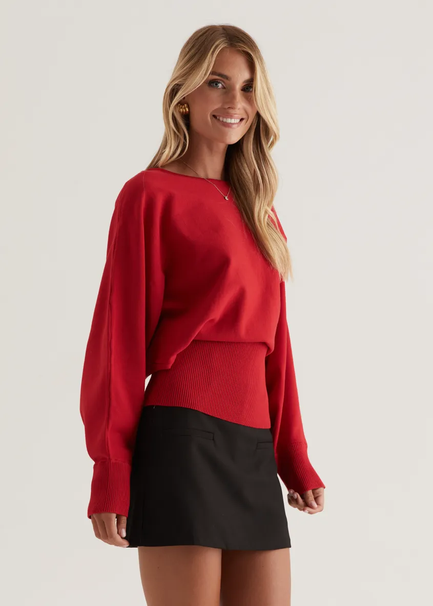Nouveau Sweater - Red