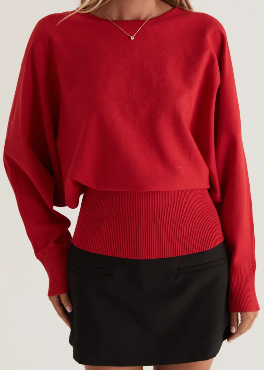 Nouveau Sweater - Red