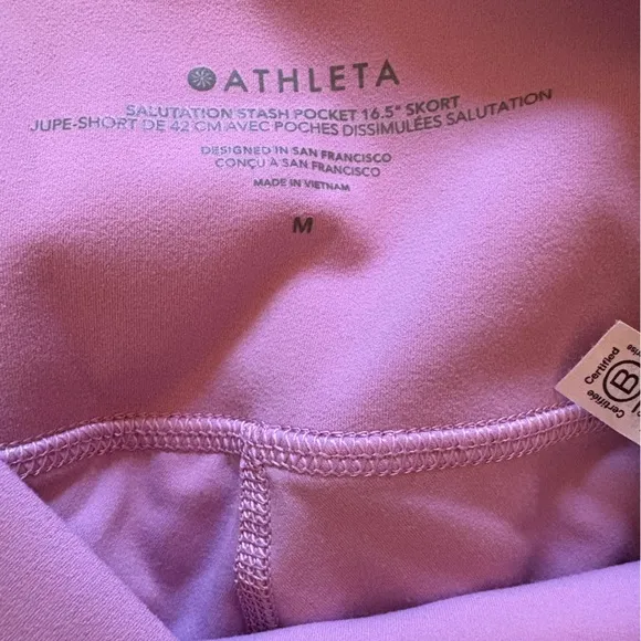 NWOT ATHLETA SALUTATION STASH HIGHRISE SKORT