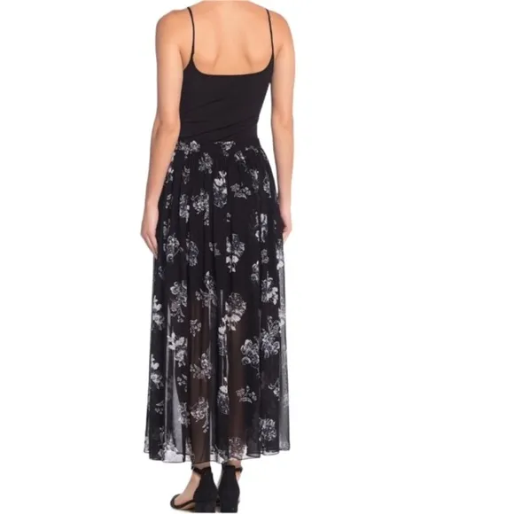 NWOT Free People Lydia Midi Skirt Floral Printed