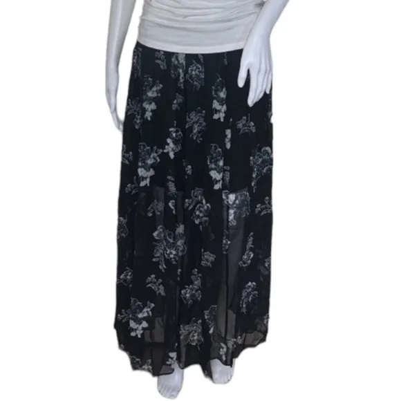 NWOT Free People Lydia Midi Skirt Floral Printed