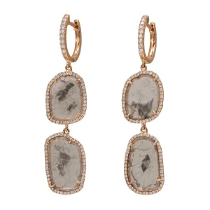 Organic Beauty Sunslice Duo Diamond Linear Earrings