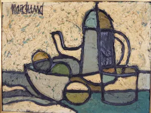Original Still Life Oil on Canvas Painting by Phillipe Marchand