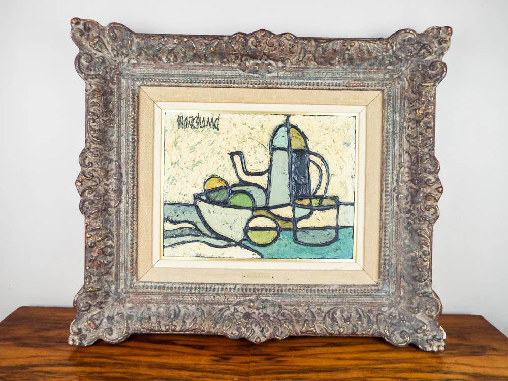 Original Still Life Oil on Canvas Painting by Phillipe Marchand