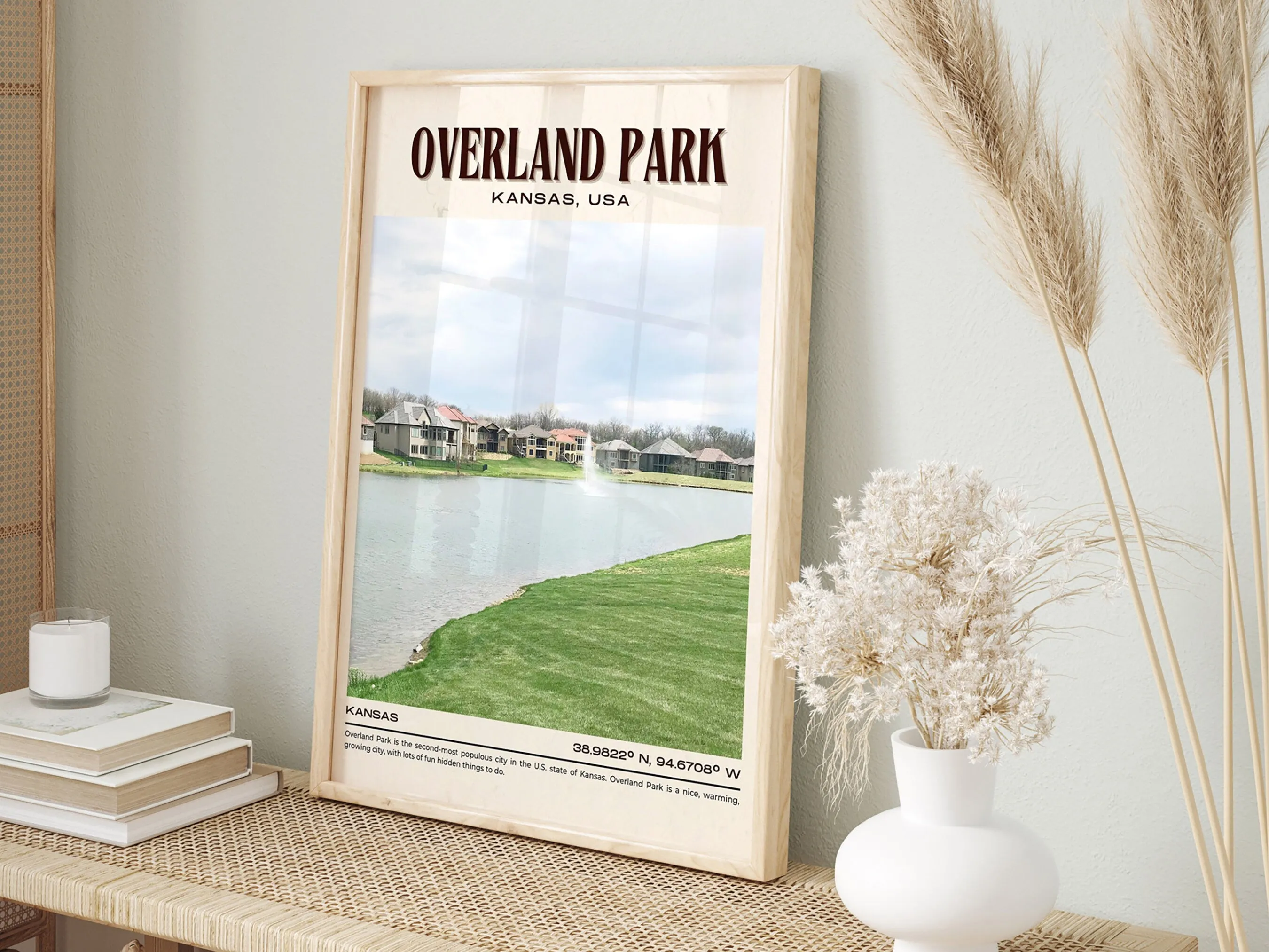 Overland Park Vintage Wall Art, Kansas, USA