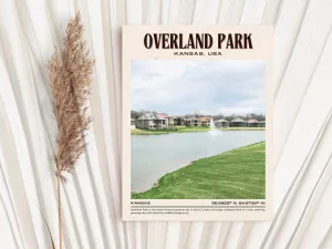 Overland Park Vintage Wall Art, Kansas, USA