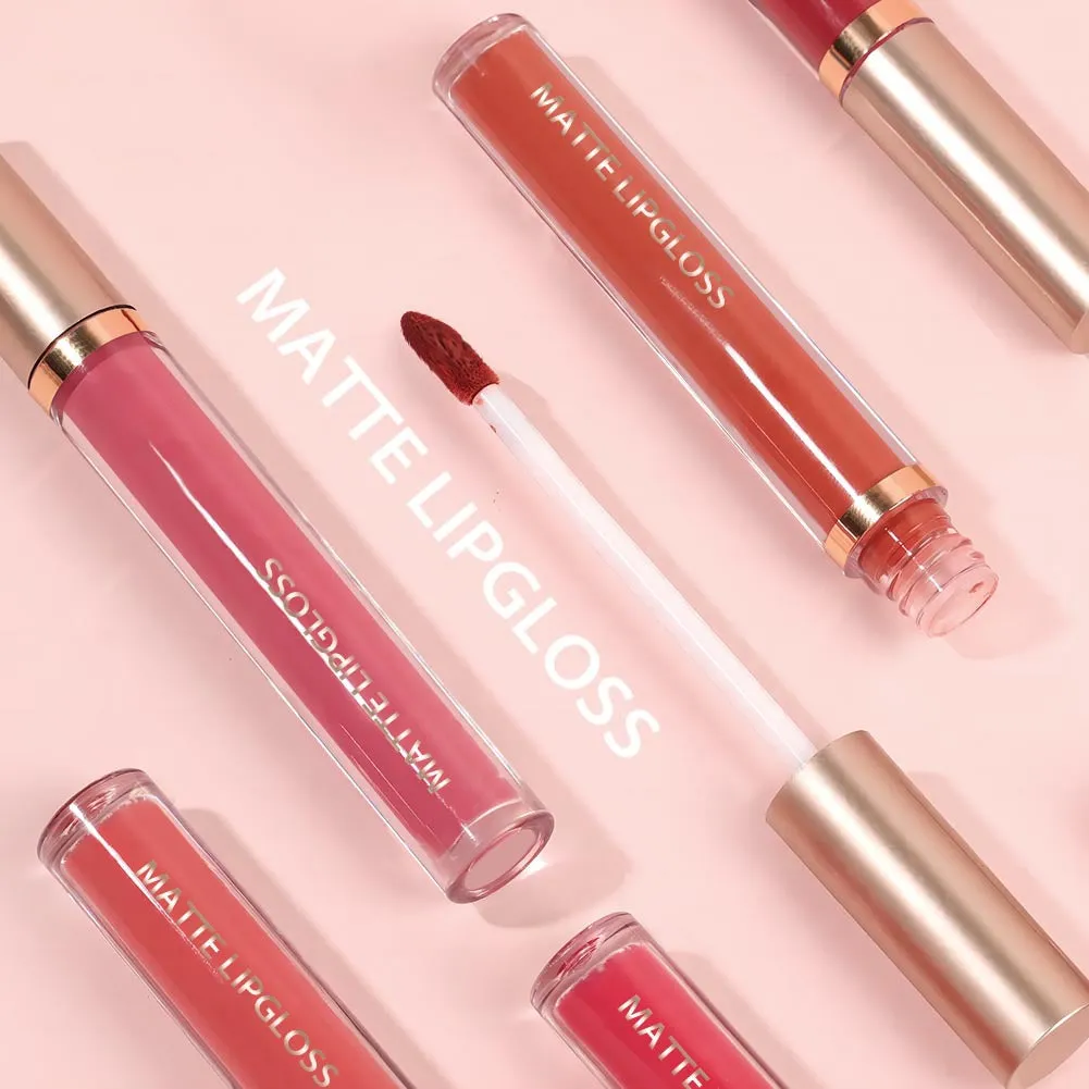 OWIIZI Matte Lip Glosses Matte Waterproof No Stain on Cup Lip Gloss