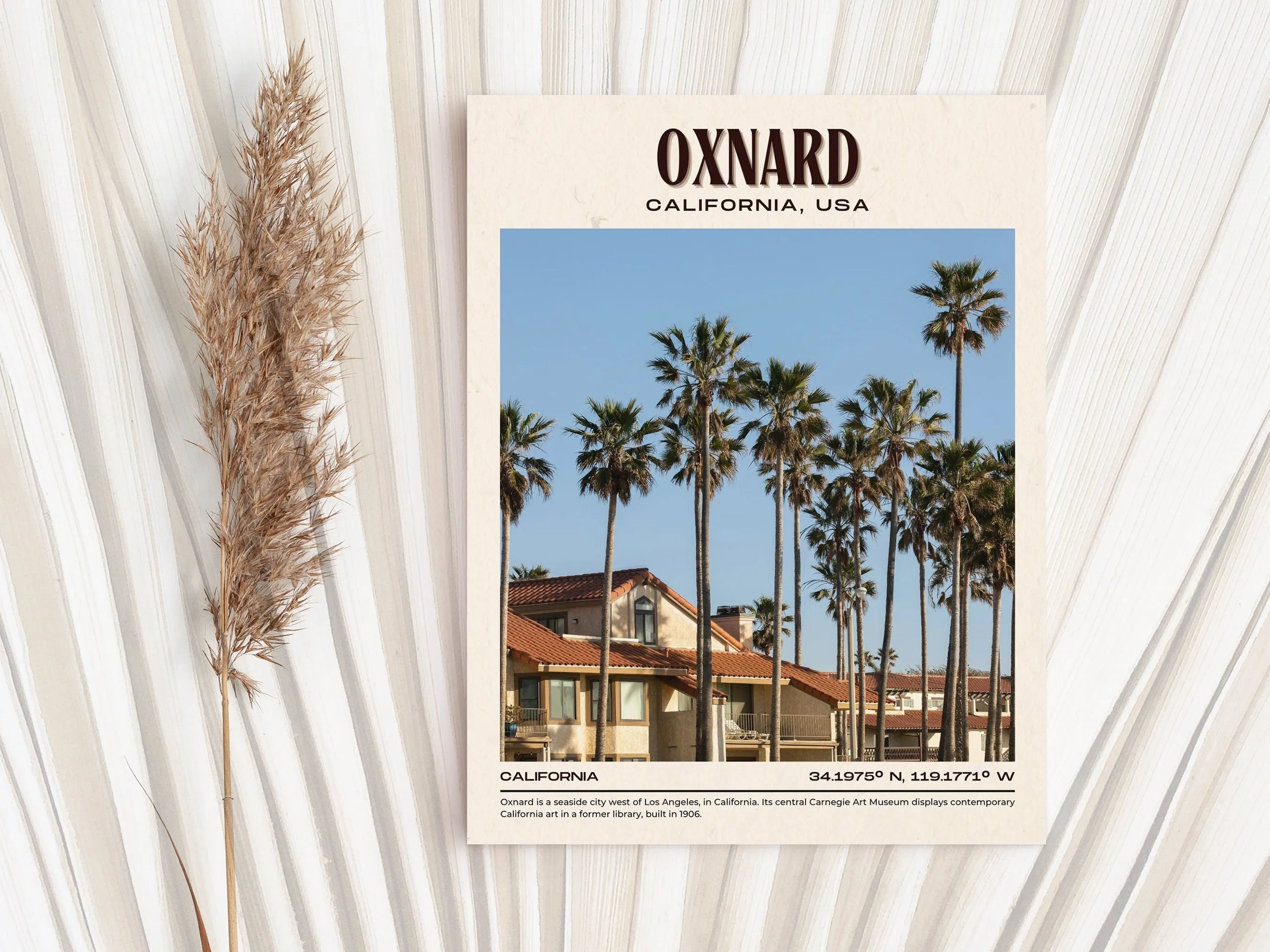 Oxnard Vintage Wall Art, California, USA
