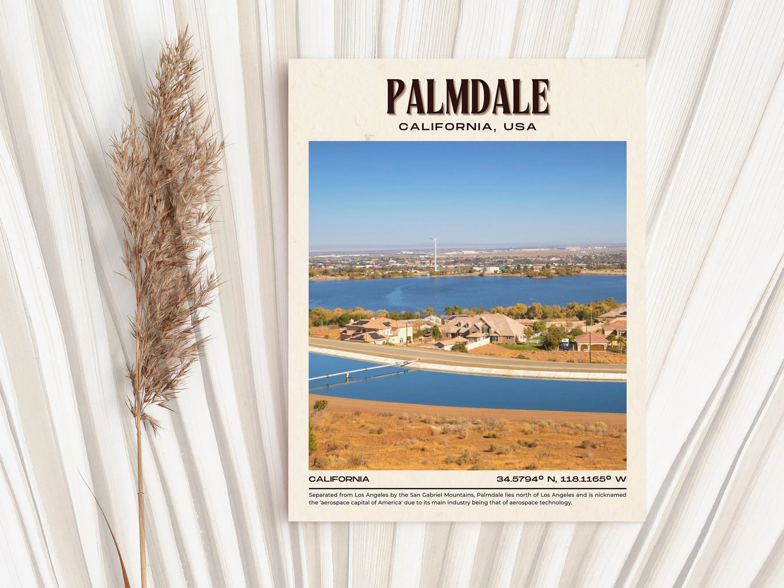 Palmdale Vintage Wall Art, California, USA