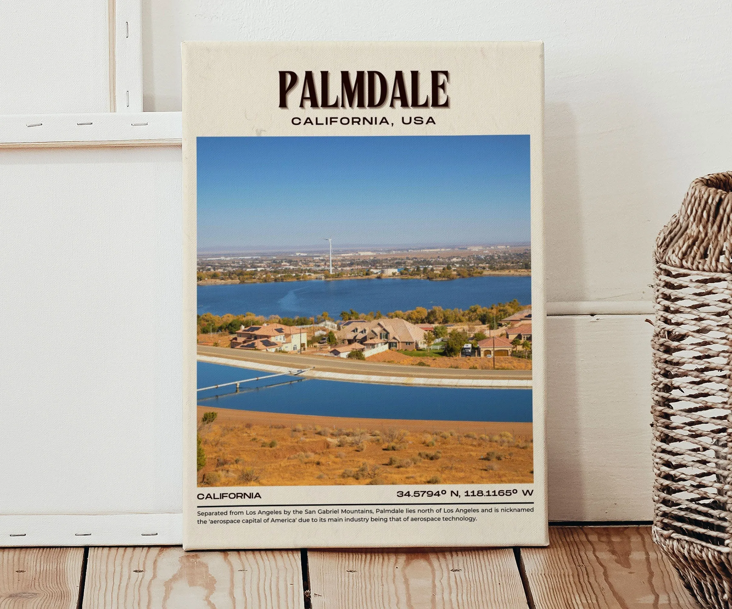 Palmdale Vintage Wall Art, California, USA
