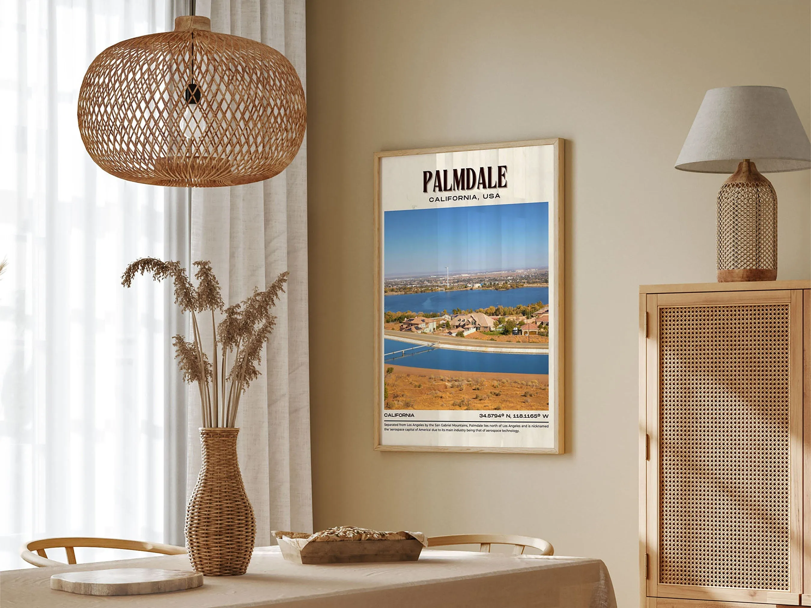 Palmdale Vintage Wall Art, California, USA